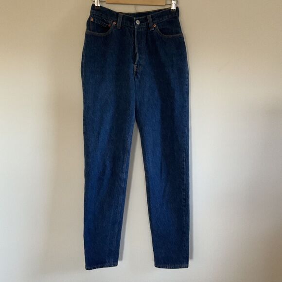 VTG 1989 Levi's 501 Jeans 17501-0158 Womens 9 Blue Button Fly 26x32 Made In USA